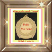 Gingerbread Closet Gold Award (14473 bytes)