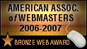 Bronze Award, Amer. Assn. of Webmasters
