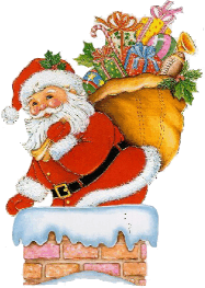 Santa Claus in chimney (30157 bytes)
