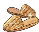 Pair of gold slippers (9303 bytes)