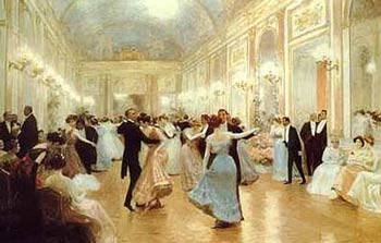 Guests dancing at the holiday ball (1418 bytes)